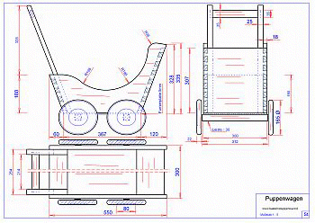 Puppenwagen Cad Puppenwagen Cad